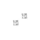Princess-Cut CZ Stud Earrings in Sterling Silver (5.00 mm)
