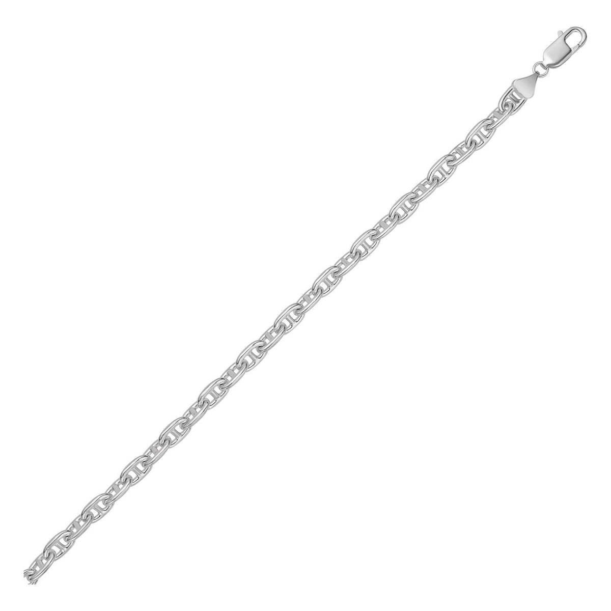 Anchor Chain Bracelet in Sterling Silver (6.40 mm)