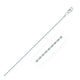 Diamond Cut Rope Style Chain in Sterling Silver (1.40 mm)