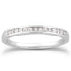 Channel Set Princess Diamond Wedding Band in 14K White Gold