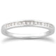 Channel Set Princess Diamond Wedding Band in 14K White Gold (0.17 ct. tw.)