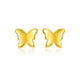 Butterfly Stud Earrings in 14K Yellow Gold (5.59 mm)