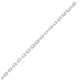 French Cable Chain in Rhodium-Plated Sterling Silver (5.00 mm)