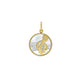 Octopus MOP Charm Pendant in 14K Yellow Gold