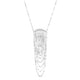 Drape Necklace in Rhodium-Plated Sterling Silver