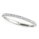 Diamond Wedding Band in Pave Setting in 14K White Gold (1/8 cttw)