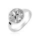 Textured Sand Dollar Ring in Sterling Silver (2.50 mm)