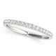 Diamond Scalloped Set Wedding Band in 14K White Gold (1/6 cttw)