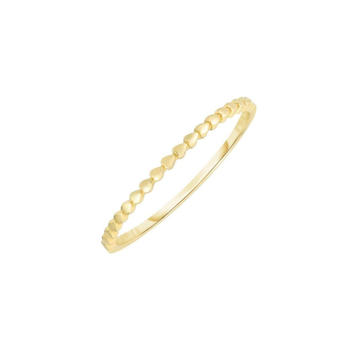 Hearts Stackable Ring in 14K Yellow Gold