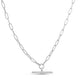Paperclip Necklace in Rhodium-Plated Sterling Silver