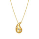 Diamond Raindrop Pendant Necklace in 14K Yellow Gold (0.07 ct. tw.)
