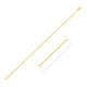 Stationed Heart Anklet in 14K Yellow Gold (1.00 mm)
