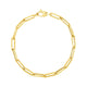 Bold Paperclip Chain Bracelet in 14K Yellow Gold (4.20 mm)
