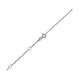 Double Extendable Rope Chain in 14K White Gold (0.85 mm)