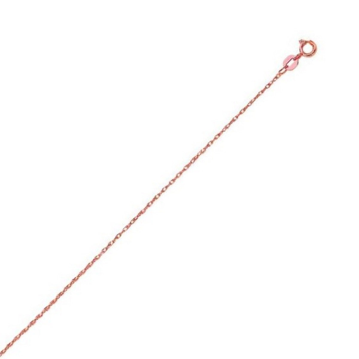 Machine Rope Chain in 14K Yellow Gold (0.85 mm)