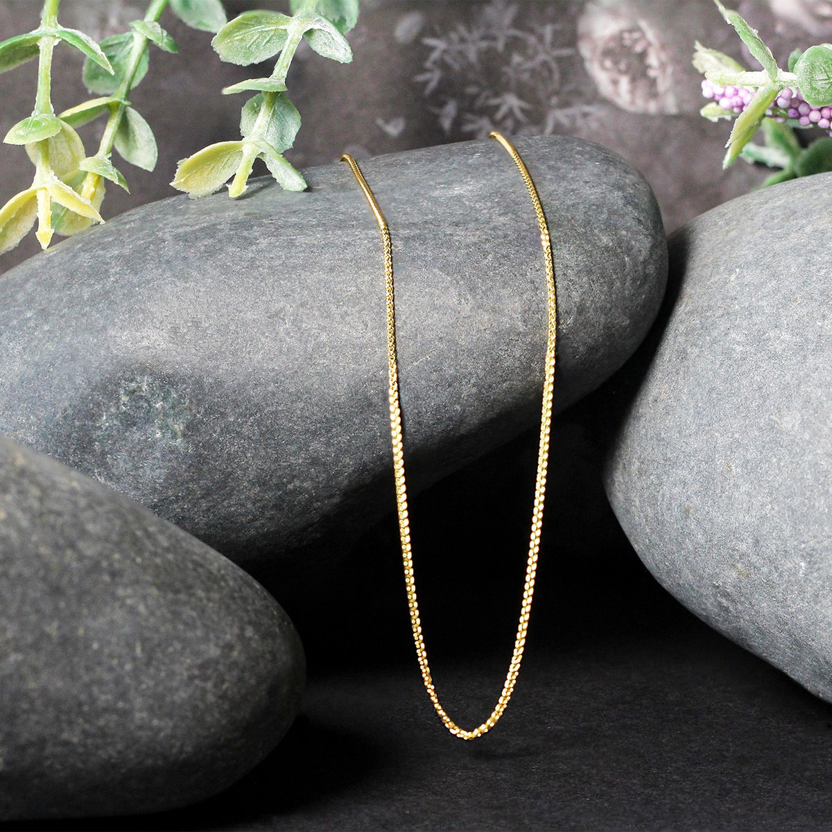 Wheat Chain in 10K Yellow Gold 0.6mm (0.60 mm)