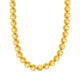 Bold Bead Necklace in Gold-Plated Sterling Silver