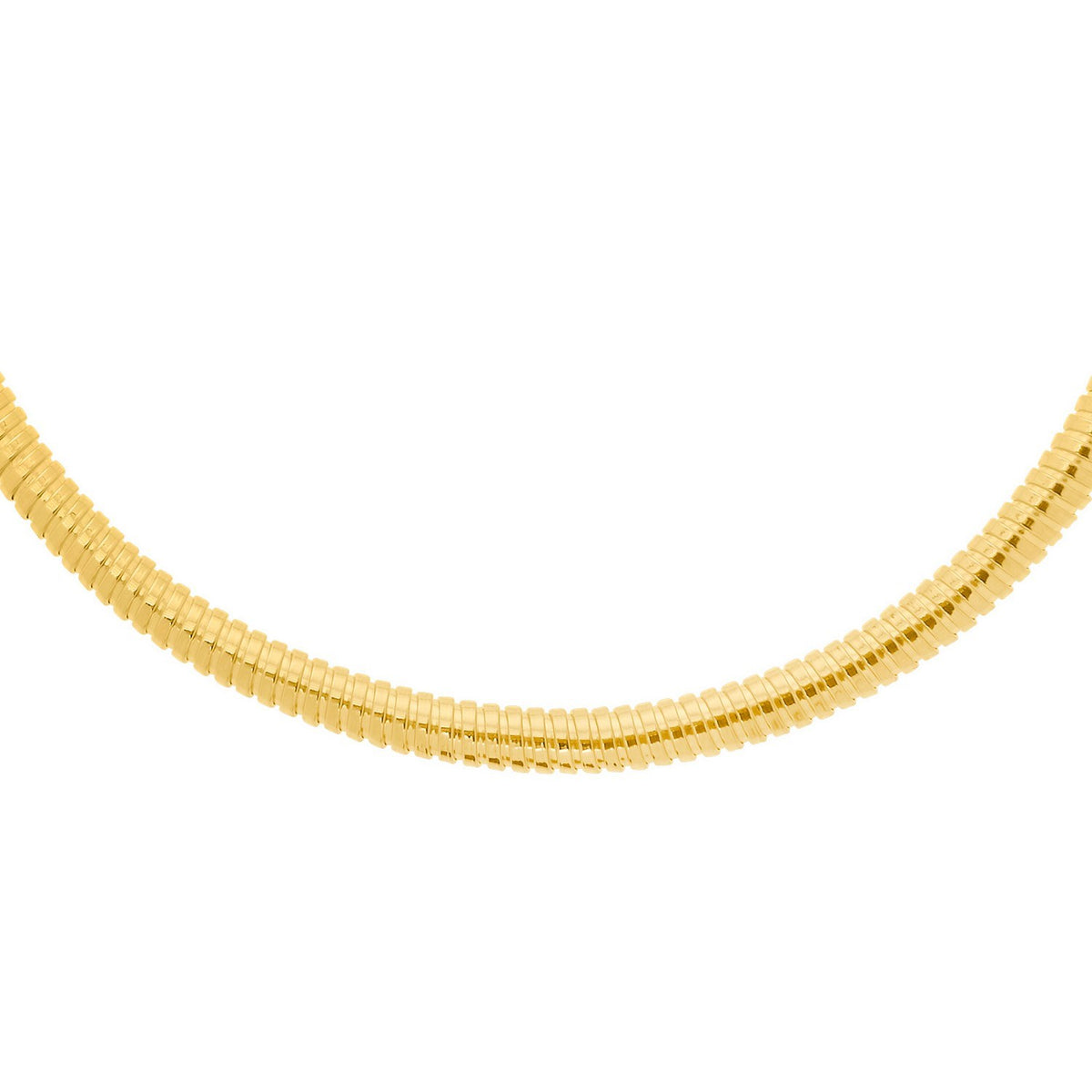 Silver Tubogas Fancy Necklace in Gold-Plated Sterling Silver