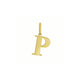 Initial P Charm Pendant in 14K Yellow Gold