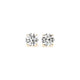 1.5 cttw IGI Lab Grown Round Diamond Earrings in 14K Yellow Gold G/VS2