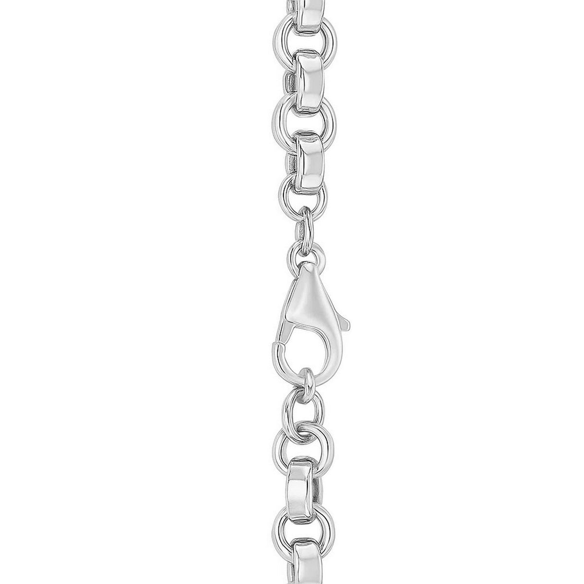 Rolo Link Necklace in Sterling Silver
