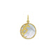 Seahorse MOP Charm Pendant in 14K Yellow Gold