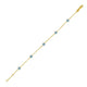 Aqua Station Bracelet in 14K Yellow Gold