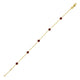 Ruby Station Bracelet in 14K Yellow Gold