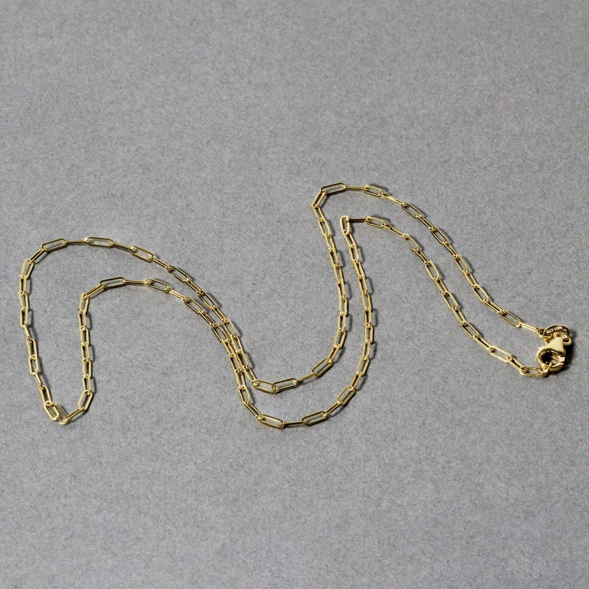 Fine Paperclip Chain Necklace in 14K Yellow Gold