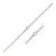 Paperclip Chain in Rhodium-Plated Sterling Silver (2.50 mm)