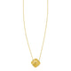 Sunburst Diamond Clover Necklace in 14K Yellow Gold (0.07 ct. tw.)