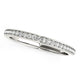Classic Style Diamond Wedding Band in 14K White Gold (1/5 cttw)