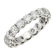 Round Cut Lab Grown Diamond Eternity Ring in 14K White Gold (2 cttw FG/VS2)