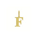 Initial F Charm Pendant in 14K Yellow Gold