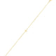 Mini Initial A Bracelet in 14K Yellow Gold