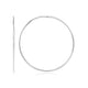 Large Polished Round Hoop Earrings in Sterling Silver (60mm)