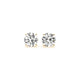 2 cttw IGI Lab Grown Round Diamond Earrings in 14K Yellow Gold G/VS2