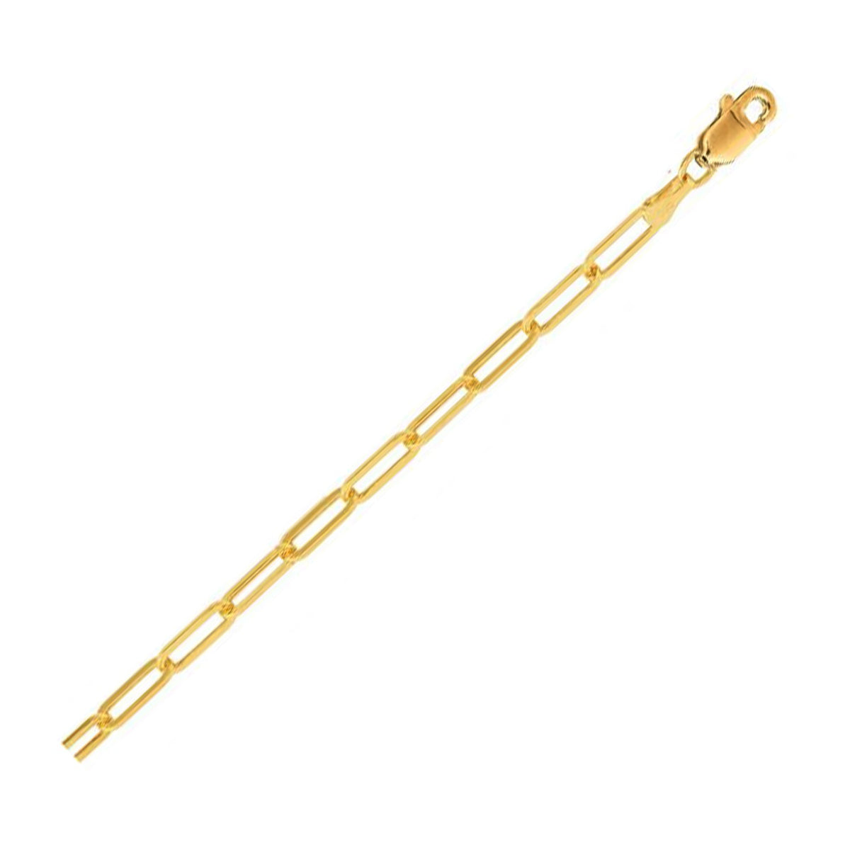 Lite Paperclip Anklet in 14K Yellow Gold (3.2mm)