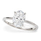 1.5 Carat Oval Lab Grown IGI Diamond Solitaire in 14K White Gold G/VS1