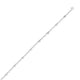 Heart Anklet in Rhodium-Plated Sterling Silver