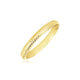 Textured Comfort Fit Wedding Band in 14K Yellow Gold (2.50 mm)