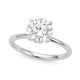 1 Carat Round Lab Grown IGI Diamond Solitaire in 14K White Gold G/VS1