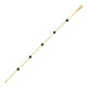 Blue Sapphire Station Bracelet in 14K Yellow Gold