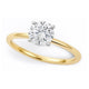 3/4 Carat Round Lab Grown IGI Diamond Solitaire in 10K Yellow Gold G/VS1