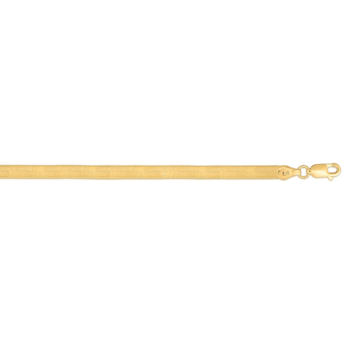 Imperial Herringbone Chain in Yellow Gold-Plated Sterling Silver (2.70 mm)