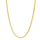 Oval Snake Chain in Yellow Gold-Plated Sterling Silver (3.30 mm)