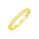 Bead Texture Ring in 14K Yellow Gold