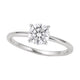 3/4 Carat Round Lab Grown IGI Diamond Solitaire in 14K White Gold G/VS1