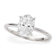 1 Carat Oval Lab Grown IGI Diamond Solitaire in 14K White Gold G/VS1