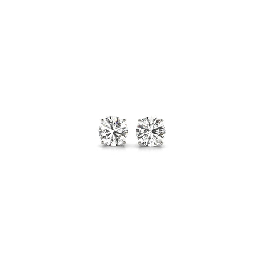 1/2 cttw Lab Grown Round Diamond Studs in 14K White Gold G/VS2